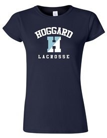 Hoggard Lacrosse Ladies Navy T-Shirt - Orders due by Monday, November 20, 2023